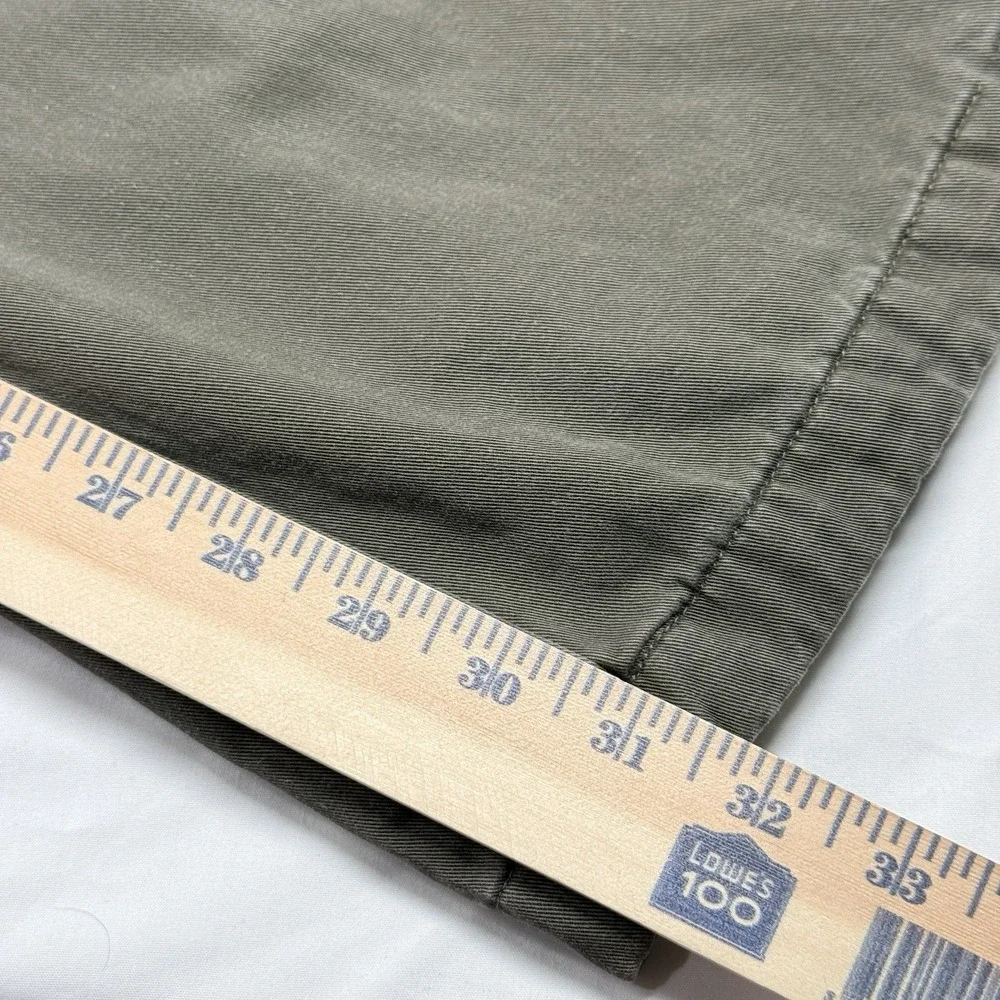 J. Crew Flannel Lined Cargo Pants Mens 40x32 Button Fly Brown Utility‎ Fade Y2k